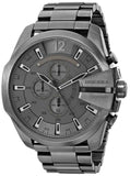 Diesel DZ4282 Mega Chief Chronograph Men's Watch – Grey Dial & Grey Stainless Steel Strap