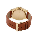Marc Jacobs Baby Dave White Dial Brown Leather Strap Watch for Women - MBM1261