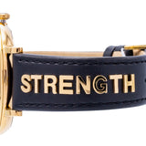 Versace V-Circle Manifesto Edition Black Dial Black Leather Strap Watch for Men - VBQ050017