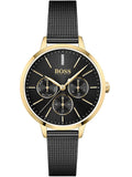 Hugo Boss 1502601 Symphony Women's Watch – Black Dial & Black Mesh Bracelet