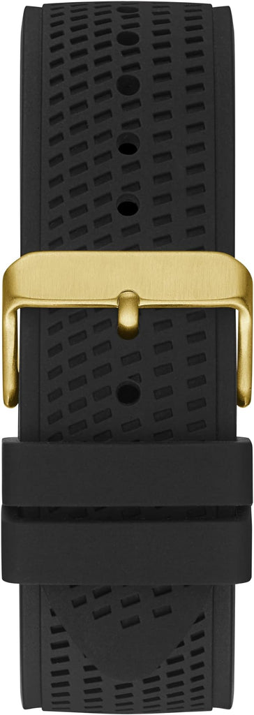 Guess Trophy Multifunction Black Dial Black Rubber Strap Watch for Men - GW0333G2