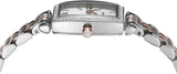 Emporio Armani Gianni T Bar White Mother Of Pearl Dial Two Tone Steel Strap Watch For Women - AR11519