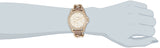 Fossil Riley White Dial Beige Leather Strap Watch for Women - ES3465