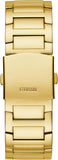 Guess Queen Quartz Gold Dial Gold Steel Strap Watch For Men - GW0497G2