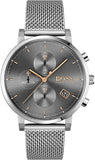 Hugo Boss 1513807 Integrity Men's Watch – Grey Dial & Silver Mesh Bracelet