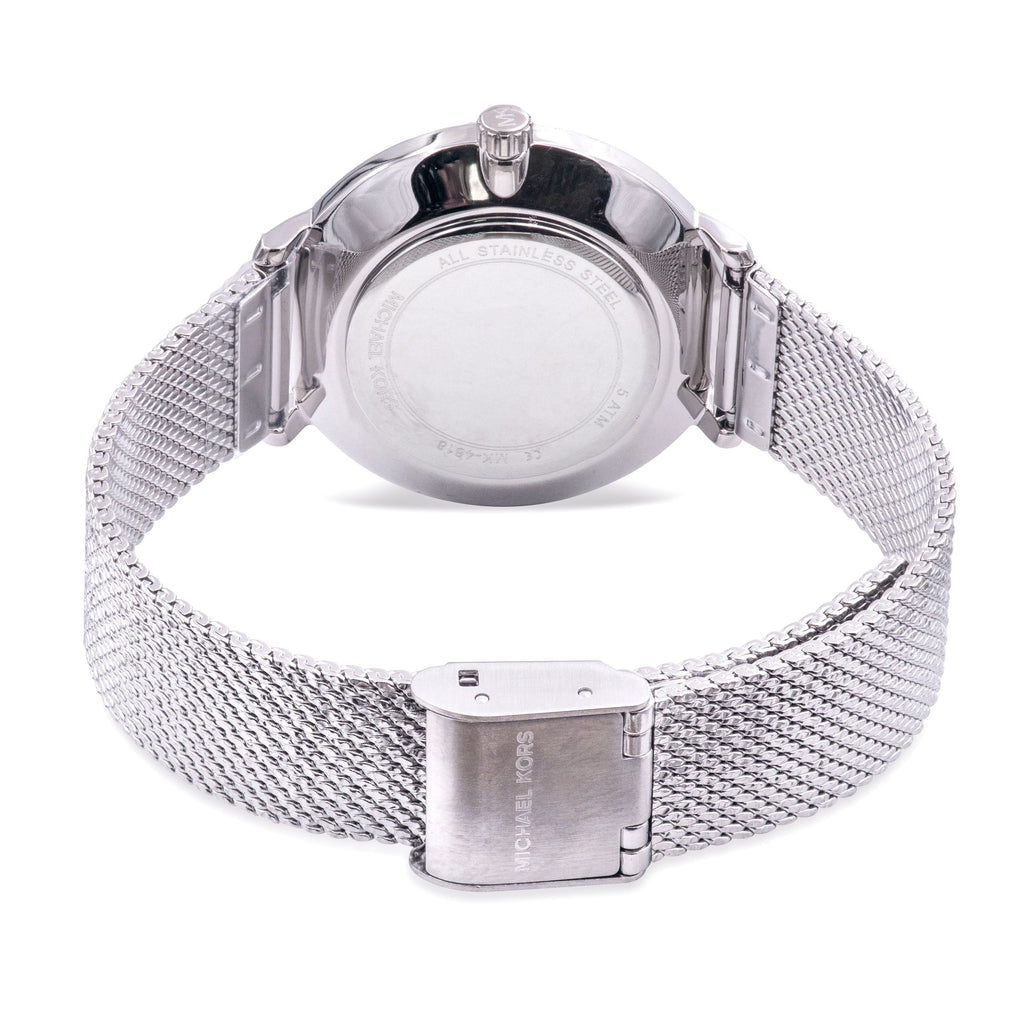 Michael Kors Pyper Quartz Mother of Pearl White Dial Silver Mesh Strap Watch For Women - MK4618