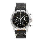 Breitling Avi Ref. 765 1953 Re-Edition Black Dial Black Leather Strap Watch for Men - AB0920131B1X1