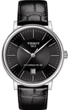 Tissot T122.407.16.051.00 Carson Premium Powermatic 80 Men's Watch – Black Dial & Black Leather Strap