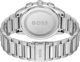 Hugo Boss Dapper Chronograph Blue Dial Silver Steel Strap Watch For Men - 1513927