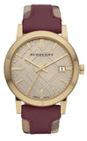 Burberry BU9017 The City Women’s Watch with Gold Dial & Orange Leather Strap