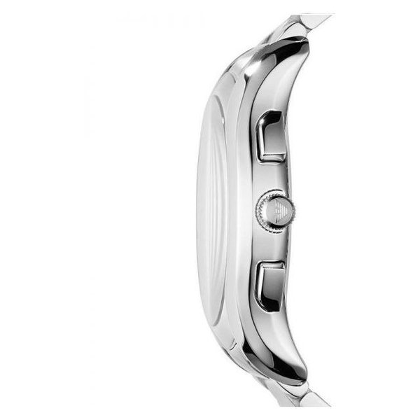 Emporio Armani Valente Chronograph Quartz Black Dial Silver Steel Strap Watch For Men - AR11083