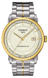 Tissot T086.407.22.261.00 Luxury Powermatic 80 Automatic Men's Watch – Gold Dial & Silver Steel Bracelet
