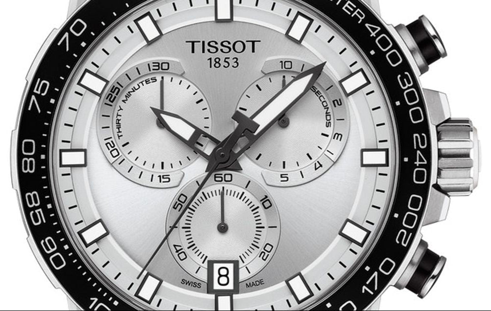 Tissot Supersport Chrono Silver Dial Brown Leather Strap Watch for Men - T125.617.16.031.00