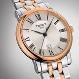 Tissot Carson Premium Lady Silver Dial Two Tone Steel Strap Watch For Women - T122.210.22.033.01