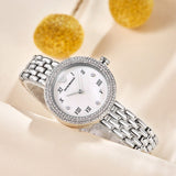 Emporio Armani Rosa Quartz White Dial Silver Steel Strap Watch For Women - AR11354