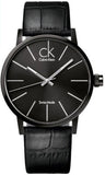 Calvin Klein K7Q22401 Quartz Women's Watch – Black Dial & Black Leather Strap
