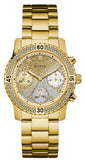 Guess W0774L5 Confetti Diamonds Women's Watch – Silver Dial & Gold Steel Strap