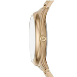 Michael Kors Janelle Gold Dial Gold Steel Strap Watch For Women - MK7086