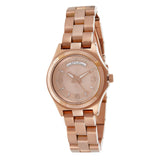 Marc Jacobs Baby Dave Rose Gold Dial Rose Gold Steel Strap Watch for Women - MBM3235