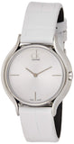 Calvin Klein Skirt White Dial White Leather Strap Watch for Women - K2U231K6