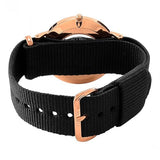 Daniel Wellington Dapper Cornwall White Dial Black Nylon Strap Watch For Men - DW00100261