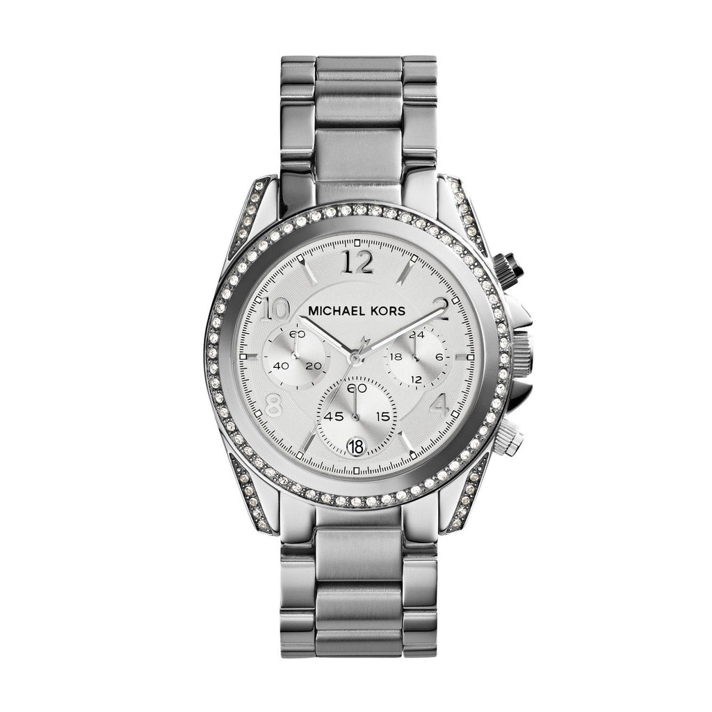 Michael Kors Blair Silver Dial Silver Steel Strap Watch for Women - MK5165