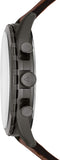 Fossil Forrester Chronograph Grey Dial Brown Leather Strap Watch for Men - FS5815