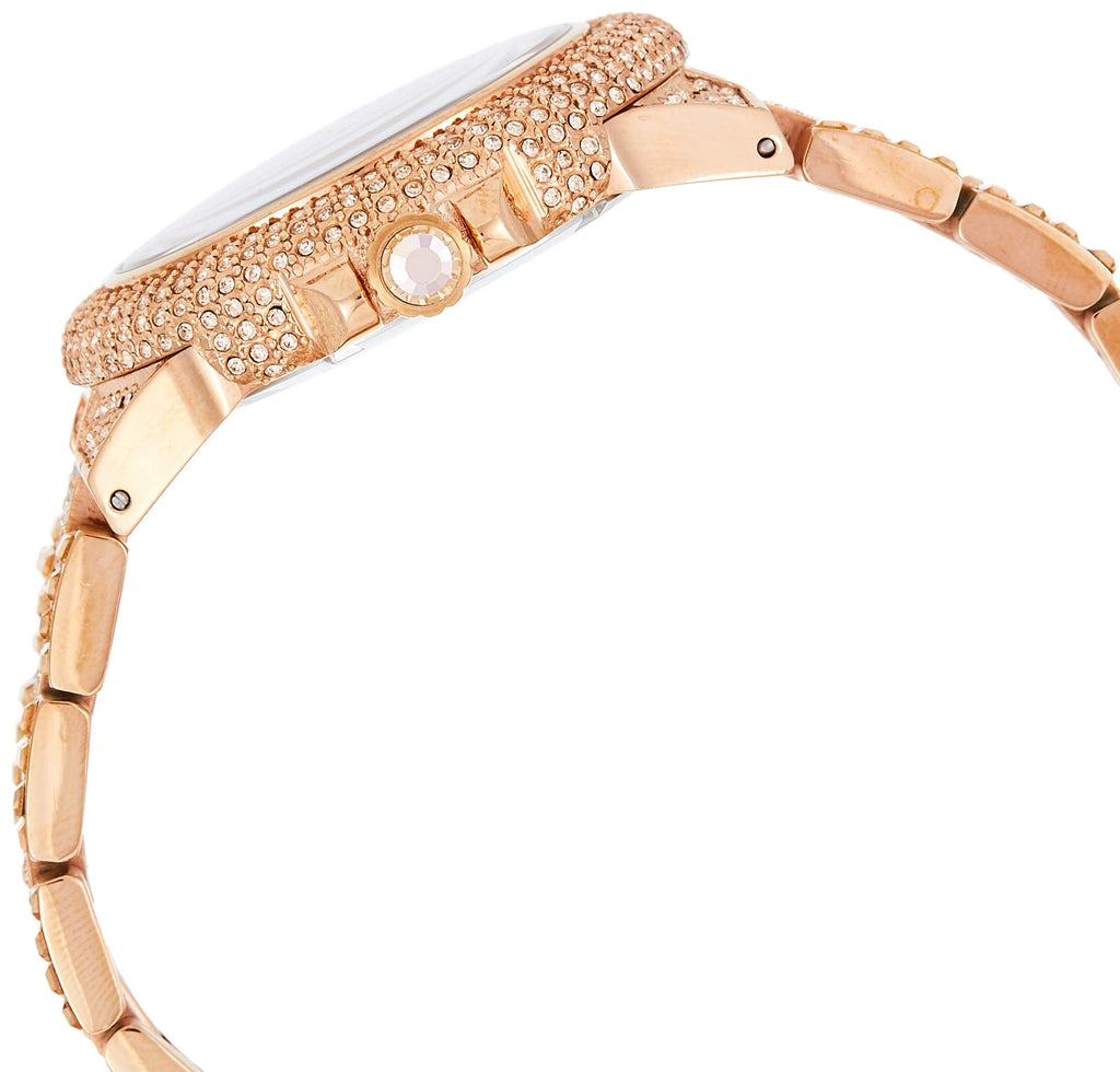 Michael Kors Camille Crystal Rose Gold Dial Rose Gold Steel Strap Watch for Women - MK5862