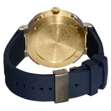 Versace V Extreme Chronograph Blue & Gold Tone Dial Blue Rubber Strap Watch for Men - VCN010017