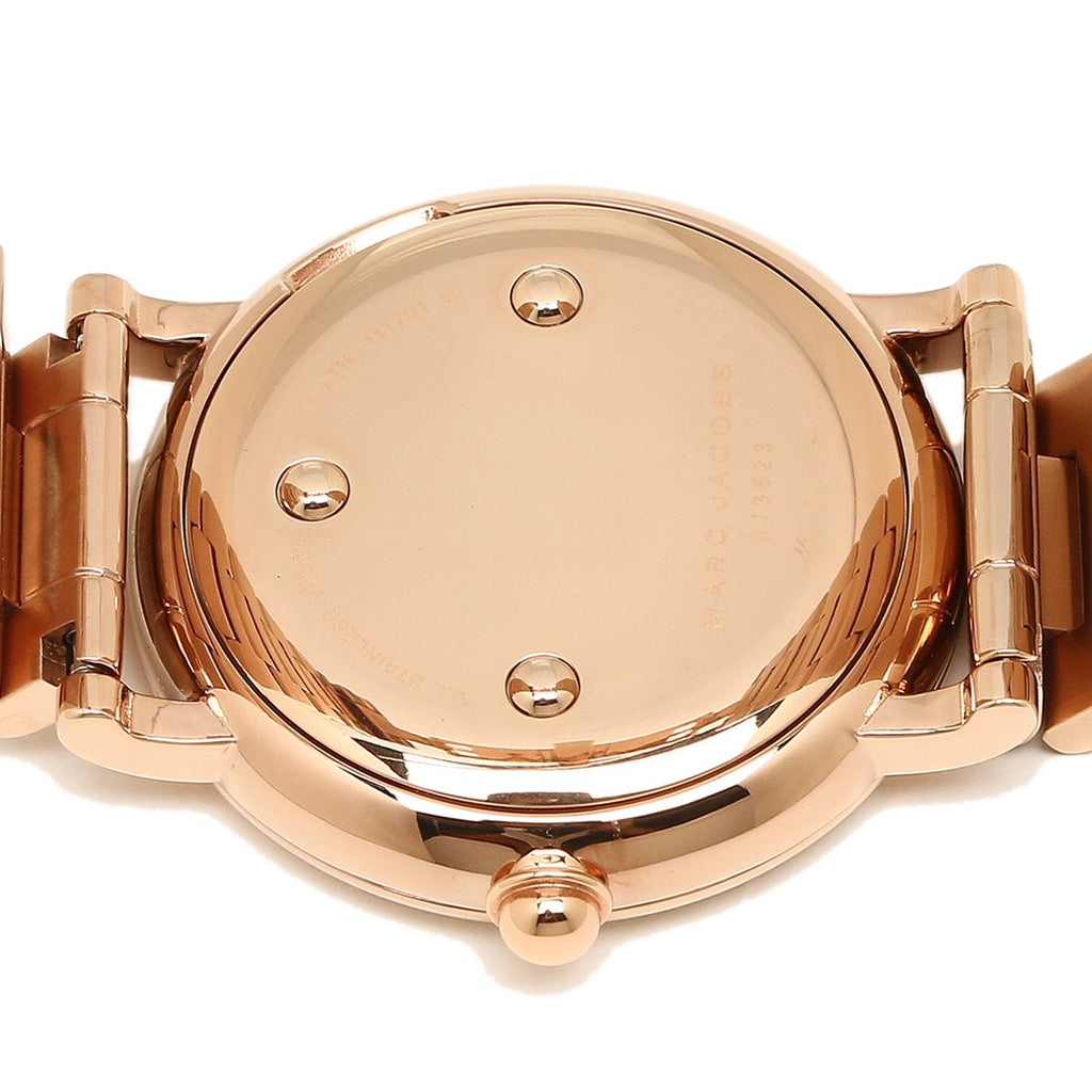 Marc Jacobs Roxy White Dial Rose Gold Steel Strap Watch for Women - MJ3523