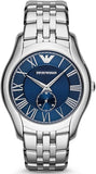 Emporio Armani AR1789 Valente Chronograph Men's Watch – Blue Dial & Silver Steel Bracelet