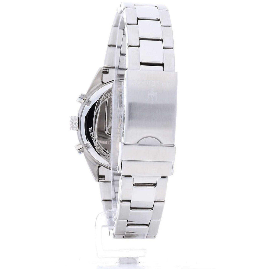 Maserati Competizione Blue Dial Silver Steel Strap Watch For Men - R8853100011