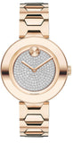 Movado 3600493 Bold Crystal Pave Quartz Women's Watch – Rose Gold Dial & Rose Gold Steel Strap