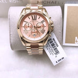 Michael Kors Bradshaw Gold Dial Two Tone Steel Strap Watch for Women - MK6359