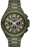 Michael Kors MK9103 Lennox Chronograph Men's Watch – Green Dial & Green Steel Strap