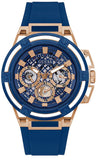Guess GW0423G1 Matrix Multifunction Men’s Watch – Blue Dial & Blue Rubber Strap