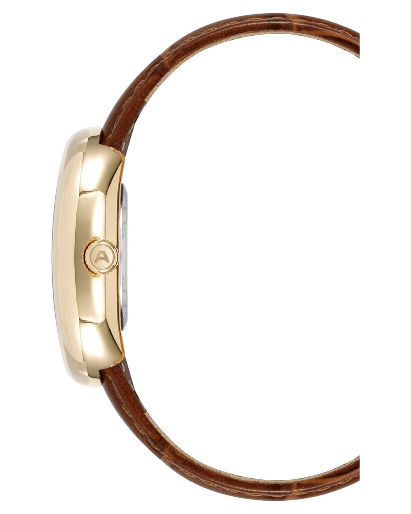 Fossil The Minimalist White Dial Brown Leather Strap Watch for Men - FS5397