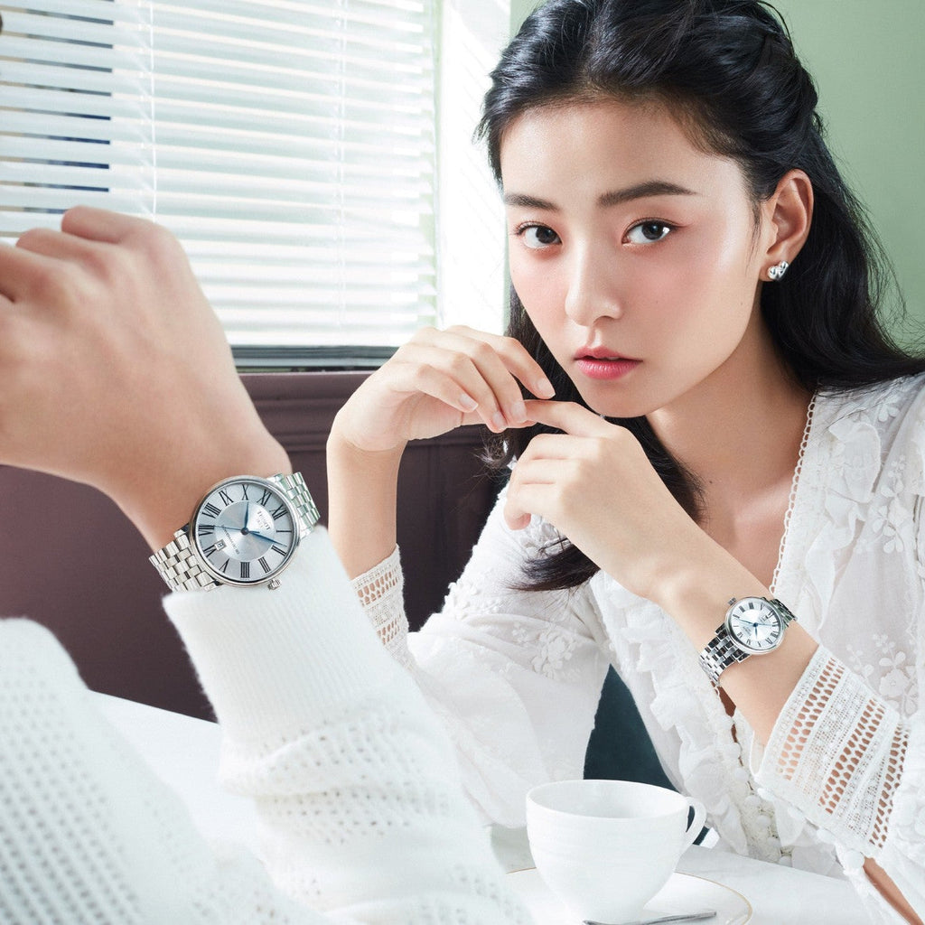 Tissot T Classic Carson Premium Powermatic 80 Silver Dial Silver Steel Strap Watch For Men - T122.407.11.033.00