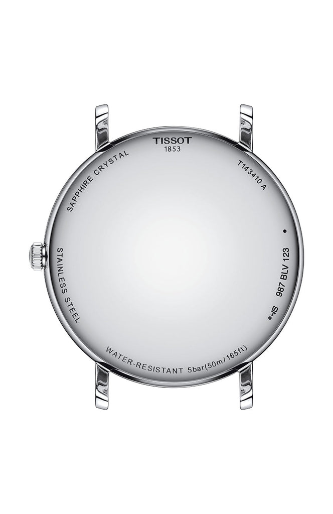 Tissot Everytime Gent Blue Dial Black Leather Strap Watch for Men - T143.410.16.041.00