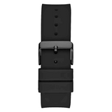 Guess Zeus Multifunction Crystals Black Dial Black Silicone Strap Watch For Men - GW0208G5