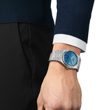 Tissot T137.407.11.351.01 PRX Powermatic 80 Men's Watch – Gradient Blue Dial & Silver Steel Strap