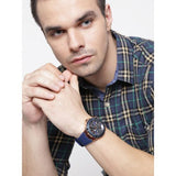 Guess W1049G9 Legacy Chronograph Men’s Watch – Blue Dial & Blue Rubber Strap