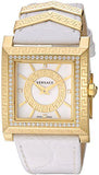 Versace VQF060015 DV25 Diamonds Quartz Women's Watch – White Dial & White Leather Strap