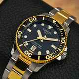 Tissot T120.210.22.051.00 Seastar 1000 Women's Watch – Black Dial & Two-Tone Steel Strap