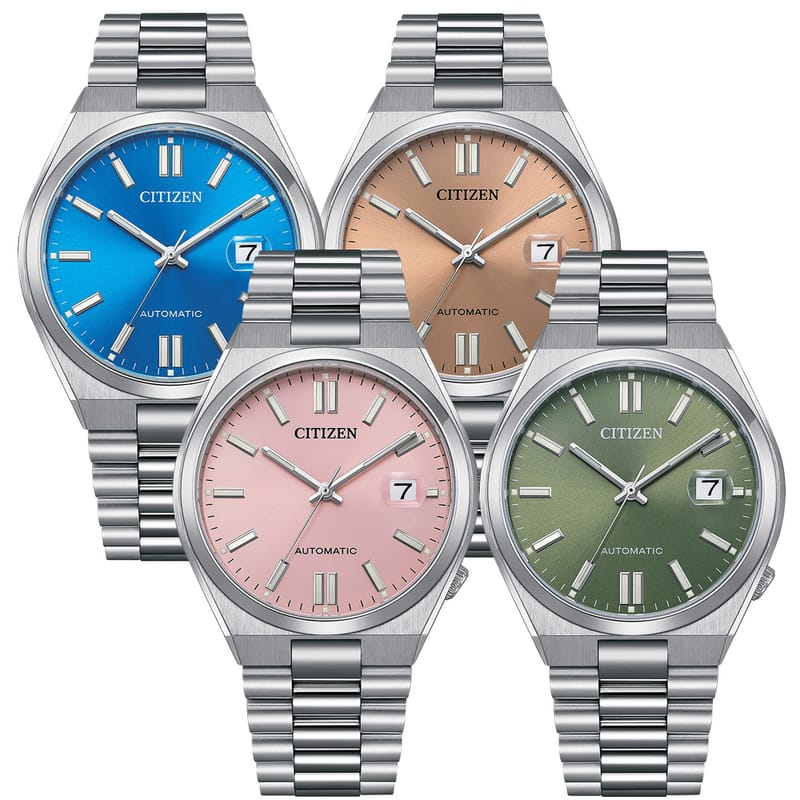 Citizen x Pantone NJ0158-89Y Men's Automatic Watch – Warm Sand Dial with Silver Steel Strap