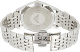 Emporio Armani Classic Silver Dial Silver Steel Strap Watch For Men - AR1867