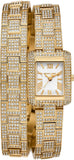 Michael Kors MK4835 Emery Analog Quartz Women's Watch – White Dial & Gold Steel Strap with Crystals