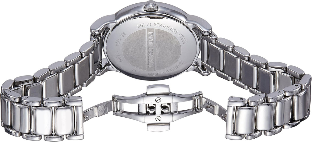 Emporio Armani Classic Luigi Quartz Silver Dial Silver Steel Strap Watch For Men - AR1854