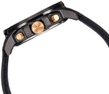 Fossil Modern Machine Chronograph Black Dial Blue Leather Strap Watch for Men - FS5066