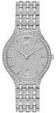 Bulova 96L243 Crystal Collection Women's Watch – Silver Dial & Silver Steel Bracelet